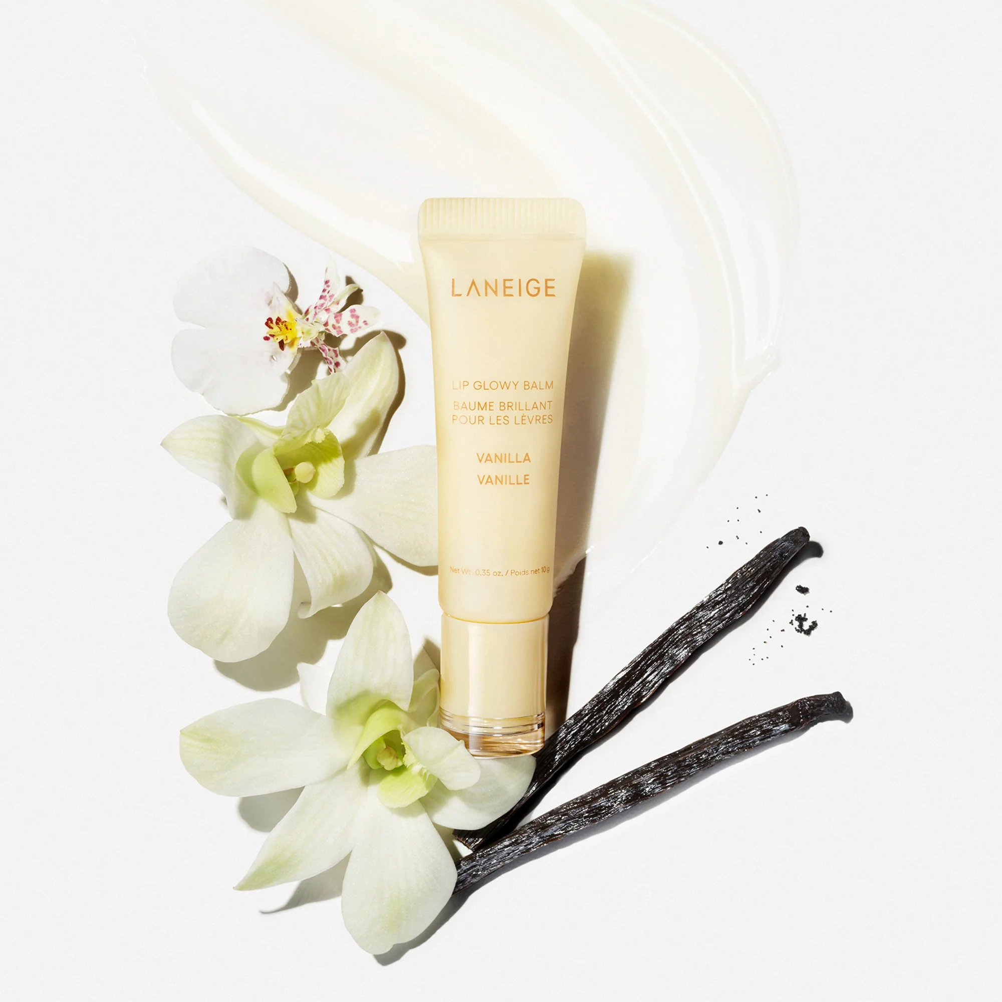 Блеск-бальзам для губ Laneige Lip Glowy Balm Vanilla (Beige)10мл