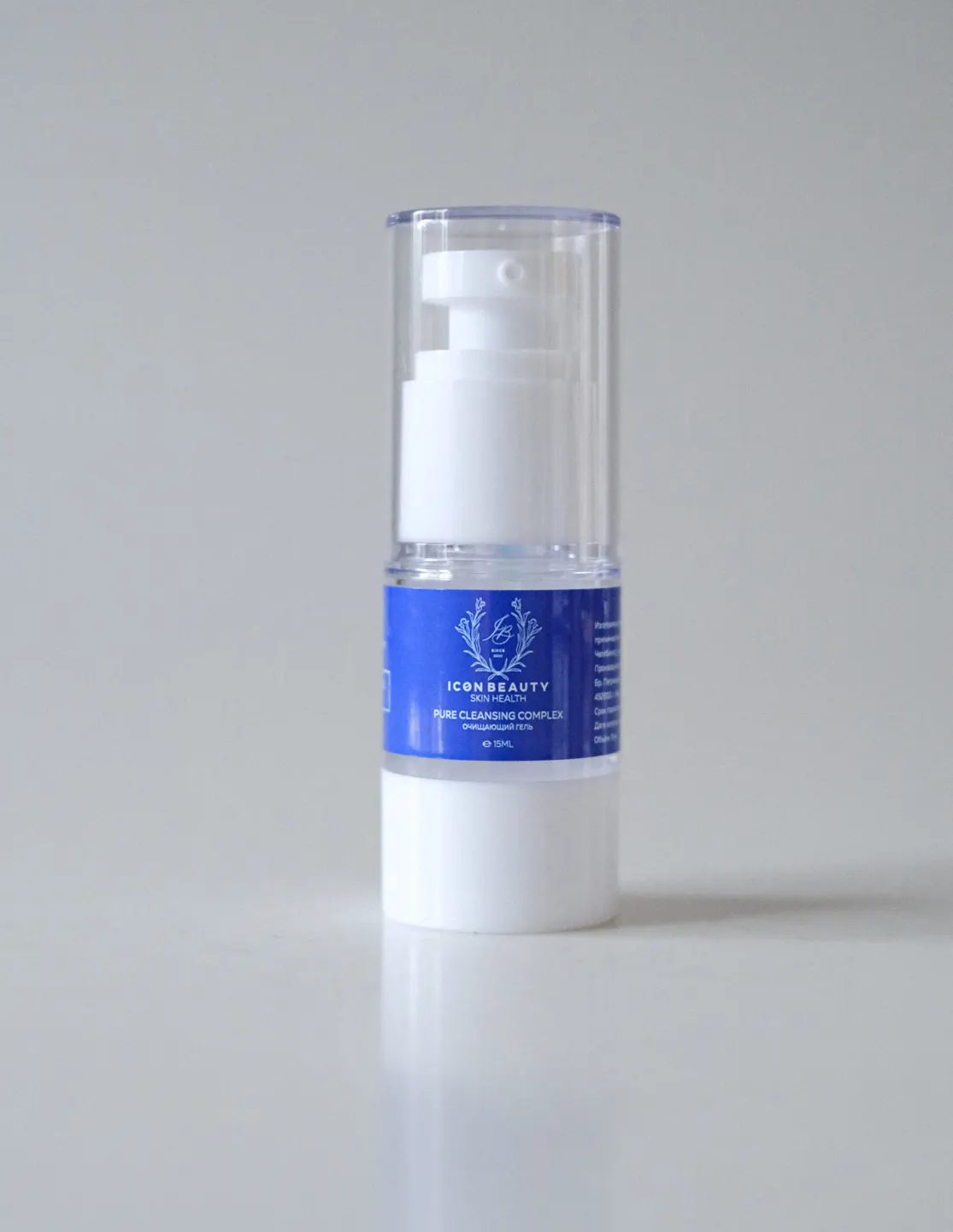 Очищающий гель с молочной кислотой для лица мини Pure Cleansing Complex Icon Beauty 15ml