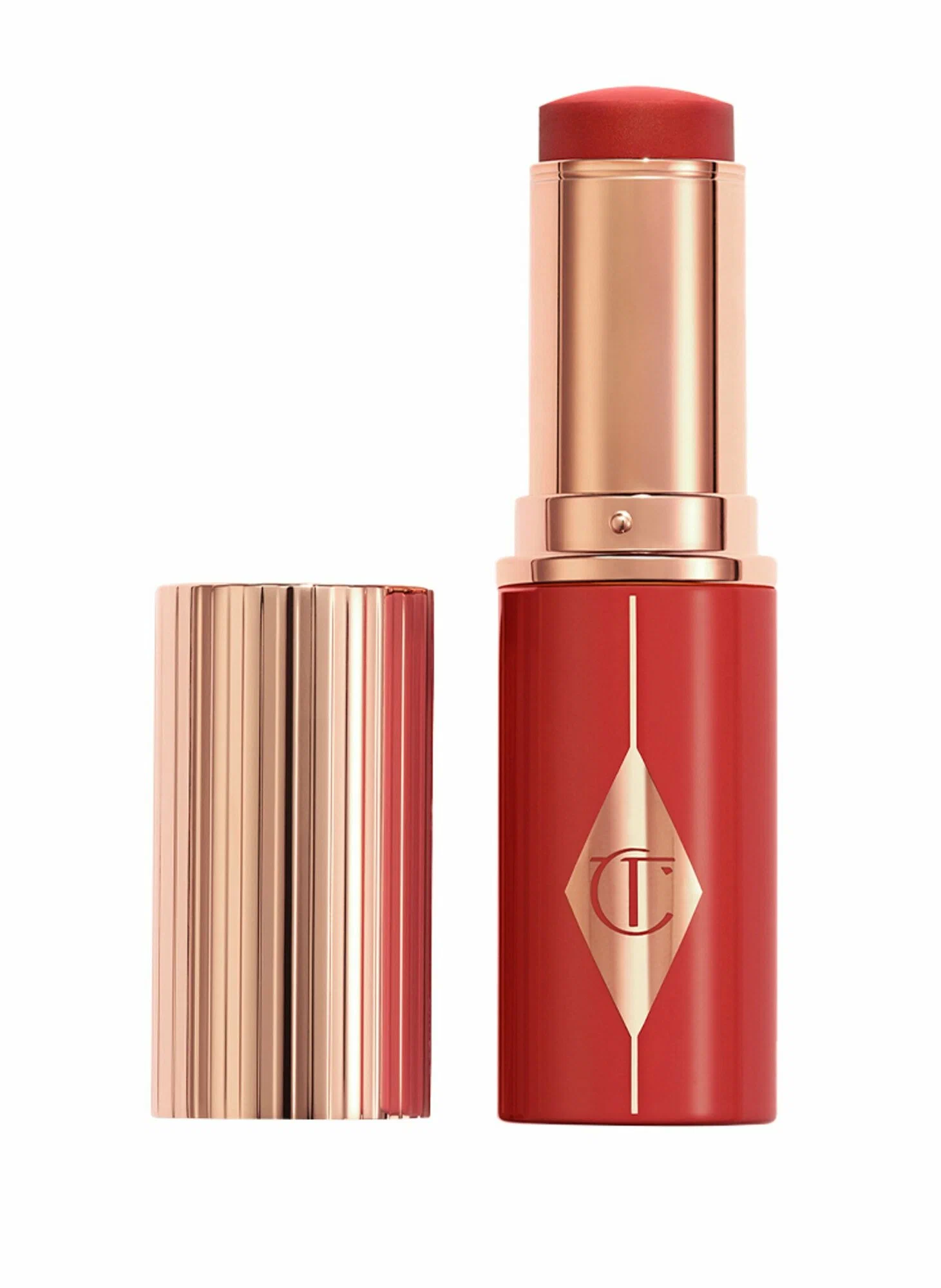Кремовые румяна в стике Charlotte Tilbury Unreal Blush Stick оттенок Cherry Glow