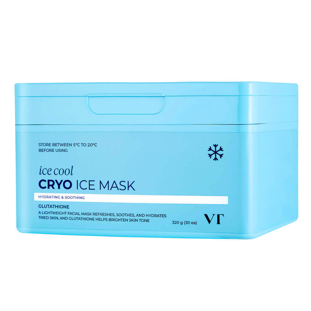 Набор охлаждающих тканевых масок с глутатионом VT Cosmetics Cryo Ice Mask 30шт