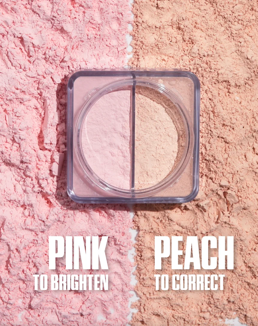 Пудрас эффектом блюр HUDA BEAUTY Easy Bake Loose Baking Setting Powder Cherry peach 13гр