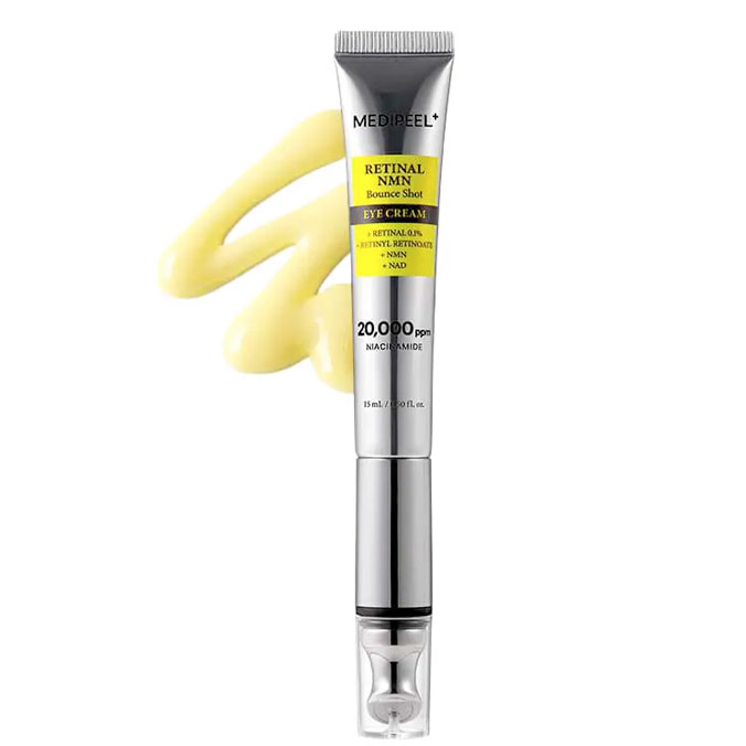 Крем для глаз с ретиналем и массажером Medipeel Retinal NMN Bounce Shot Eye Cream 15ml