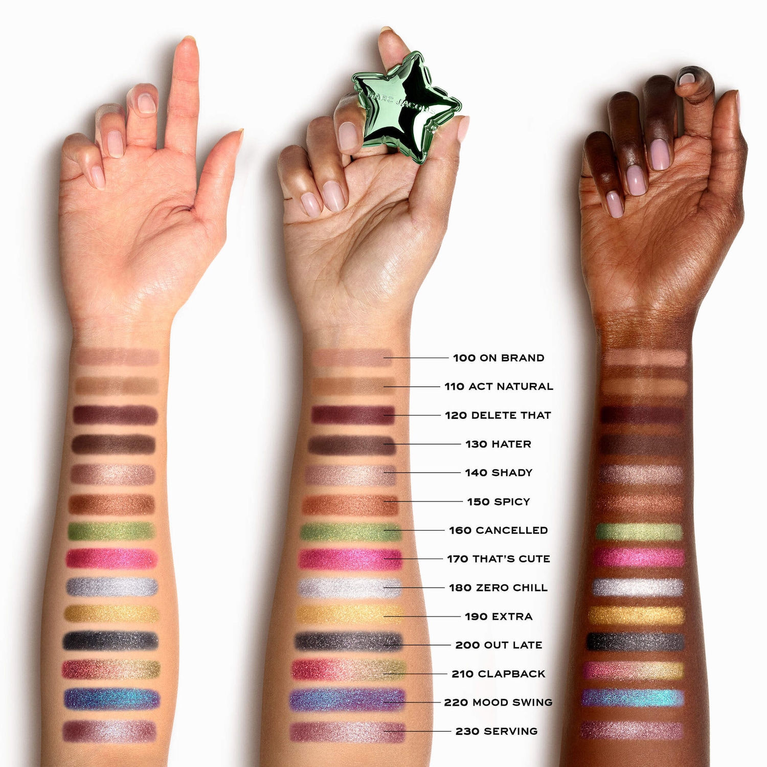 Кремово-пудровые тени для век Marc Jacobs Cream to Powder Long Wear Eyeshadow оттенок 100