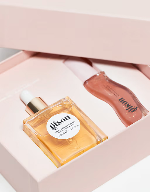 Набор масел для губ и волос GISOU Glossy and Glazed Gift Set 