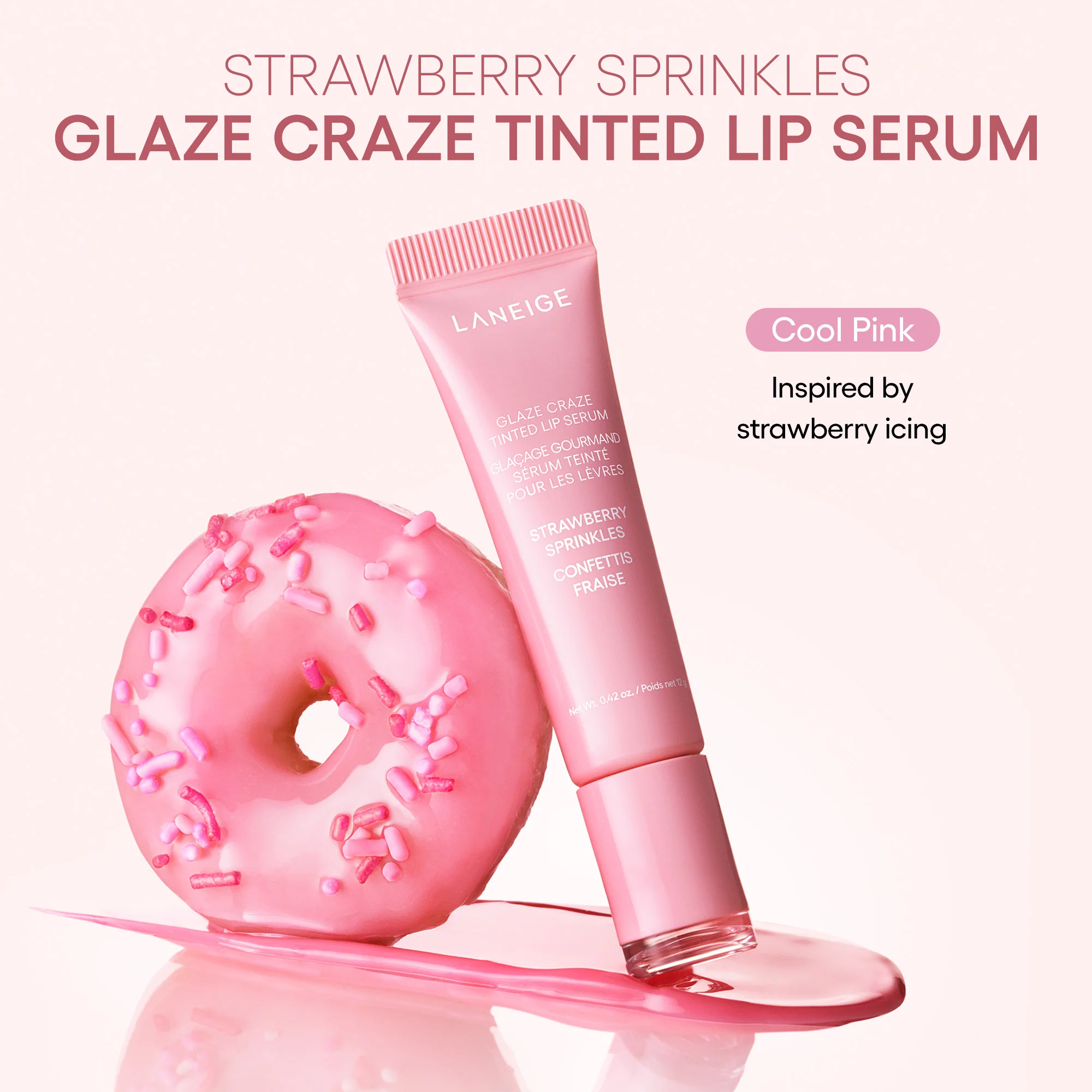 Бальзам для губ LANEIGE Glaze Craze Tinted Lip Serum оттенок STRAWBERRY SPRINKLES