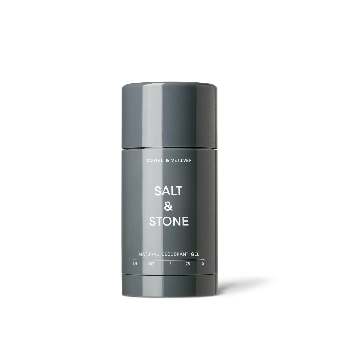 Дезодорант с ароматом Сантал и Ветивер без солей алюминия гелевый SALT & STONE Santal & Vetiver Extra Strength Natural Deodorant Gel 75g