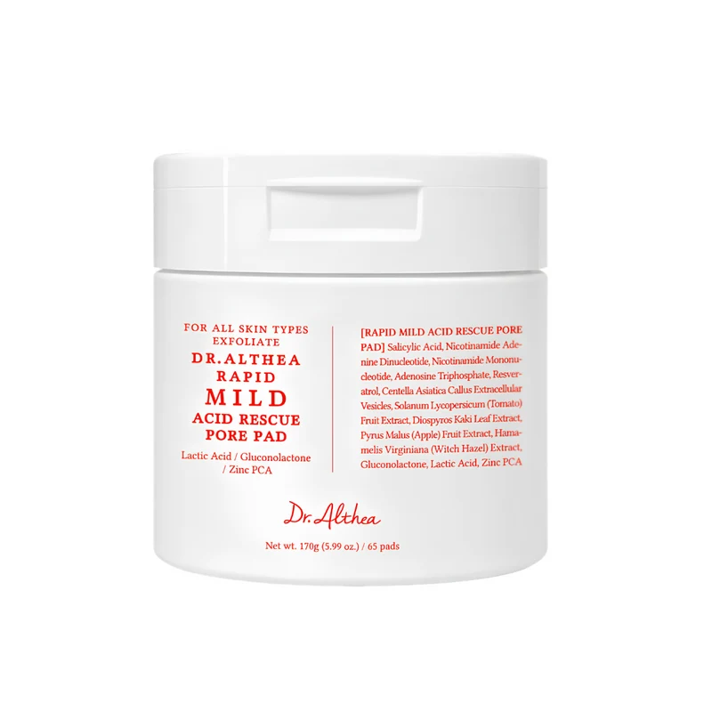 Тонер-пэды с салициловой кислотой Dr. Althea Rapid Mild Acid Rescue Pore Pad 65шт