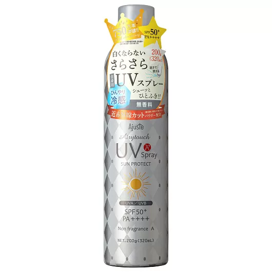 Освежающий солнцезащитный спрей Ajuste Airytouch UV Sun Protect Spray SPF 50+ PA++++ без аромата 350ml