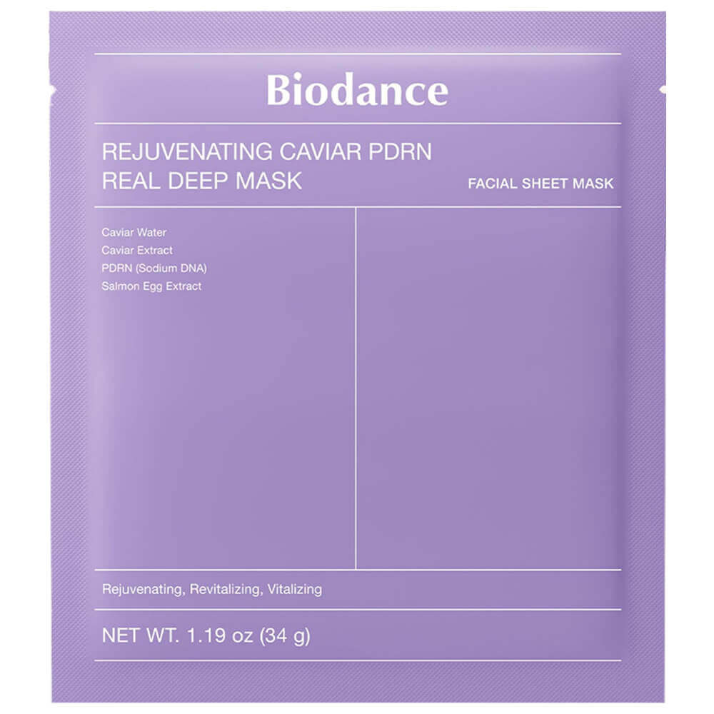 Ночная гидрогелевая маска с ПДРН и икрой Biodance Rejuvenating Caviar PDRN Real Deep Mask 1шт