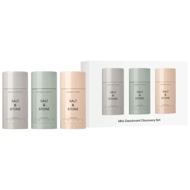Набор дезодорантов в дорожном формате Salt and Stone Mini Deodorant Discovery Gift Set