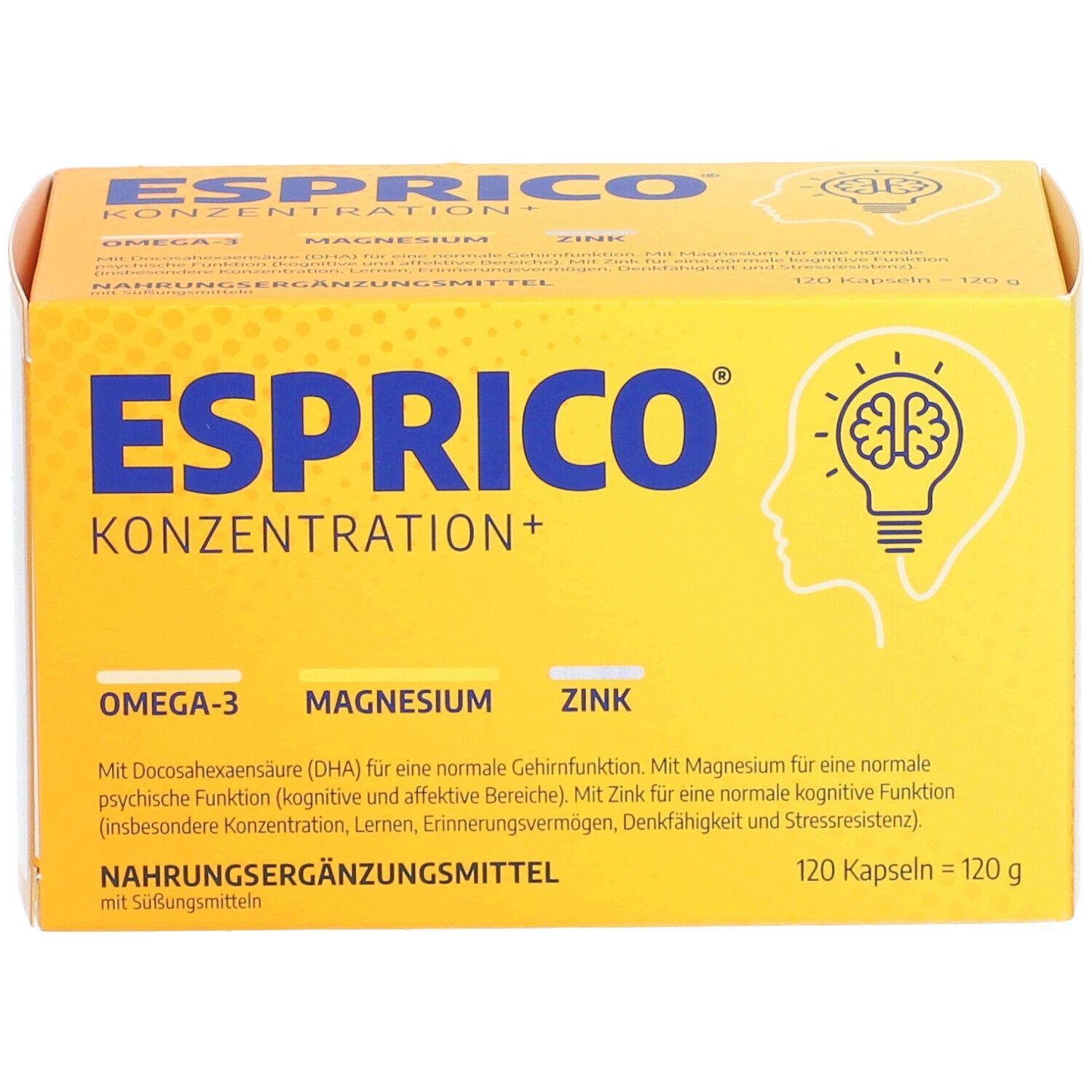 Esprico/ Комплекс для детей с омегой при СДВГ 120 капс. Германия