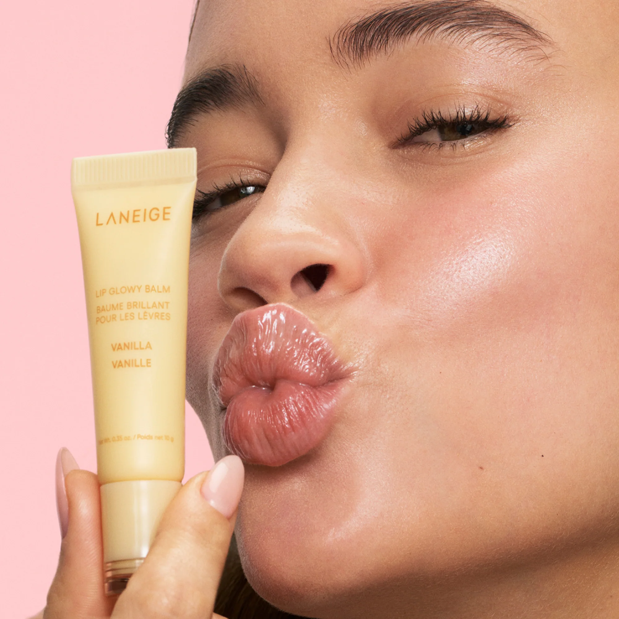 Лимитированный набор бальзам и маска для губ Laneige S'more Kisses Set аромат Vanilla & Chocolate
