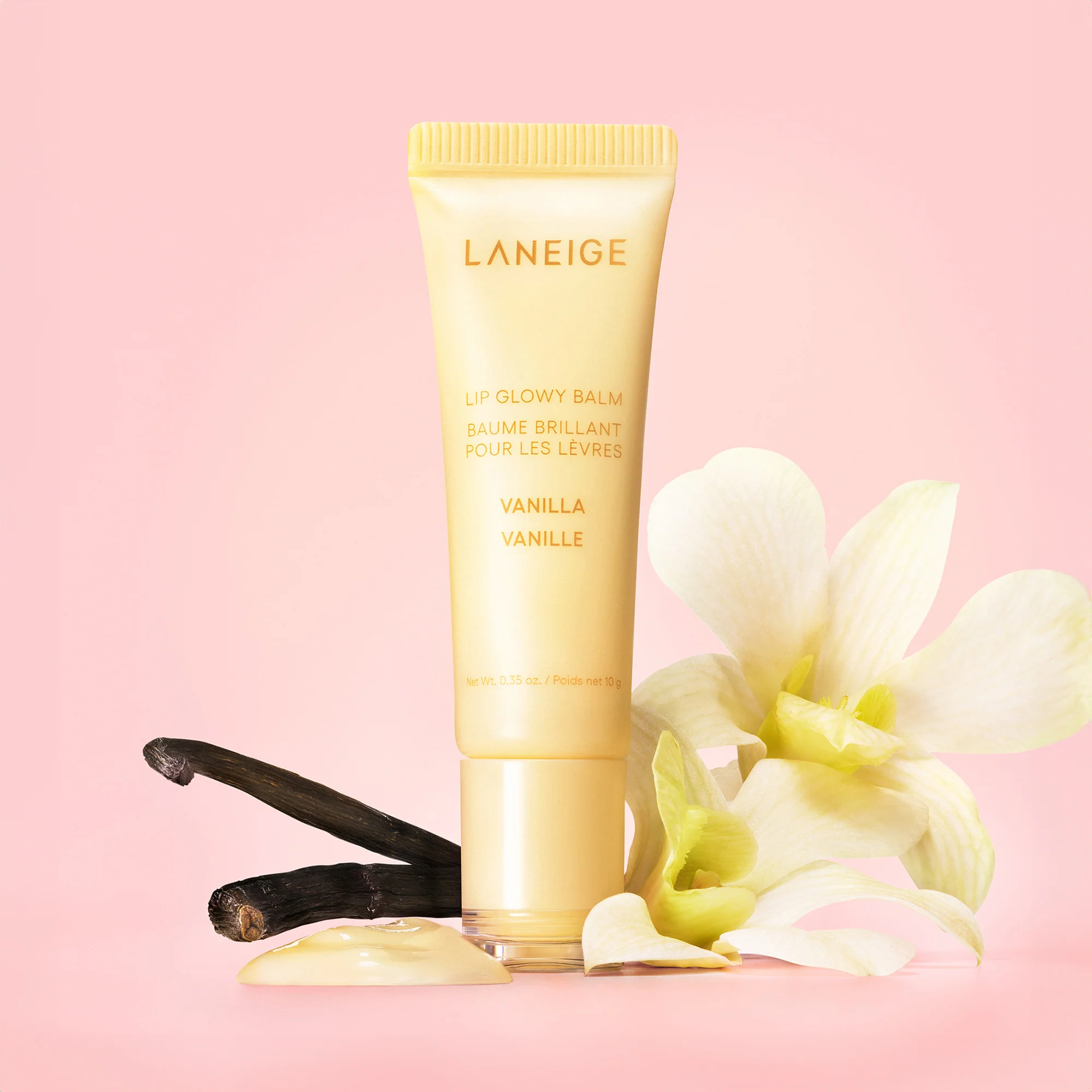 Блеск-бальзам для губ Laneige Lip Glowy Balm Vanilla (Beige)10мл