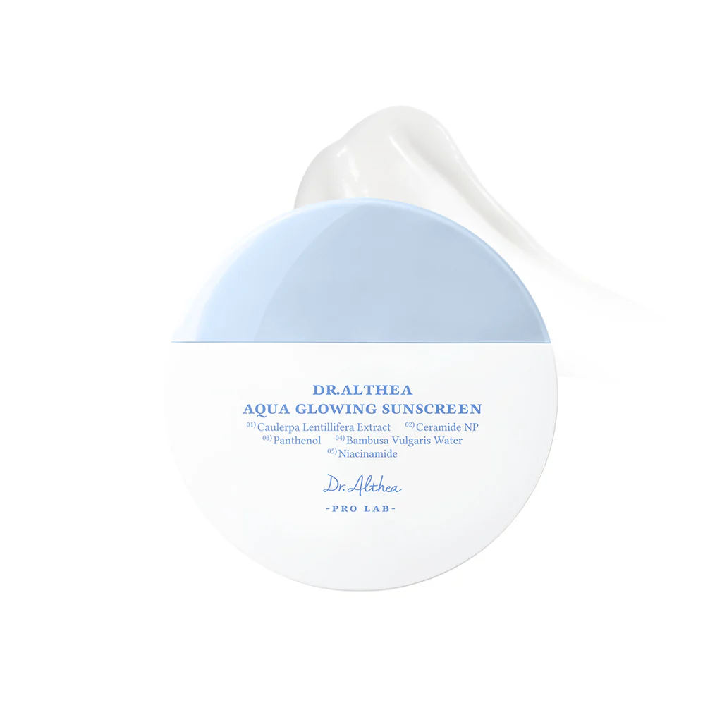 Увлажняющий солнцезащитный крем с эффектом сияния Dr. Althea Aqua Glowing Sunscreen SPF50+ PA++++ 45ml