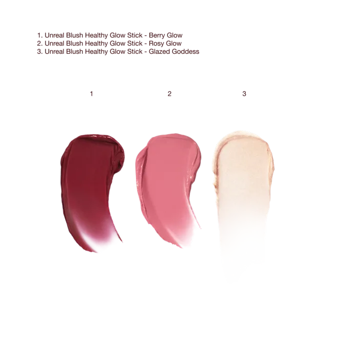 Лимитированный набор для лица Charlotte Tilbury Unreal Blush Glow Mini Trio Mini Cheek Kit