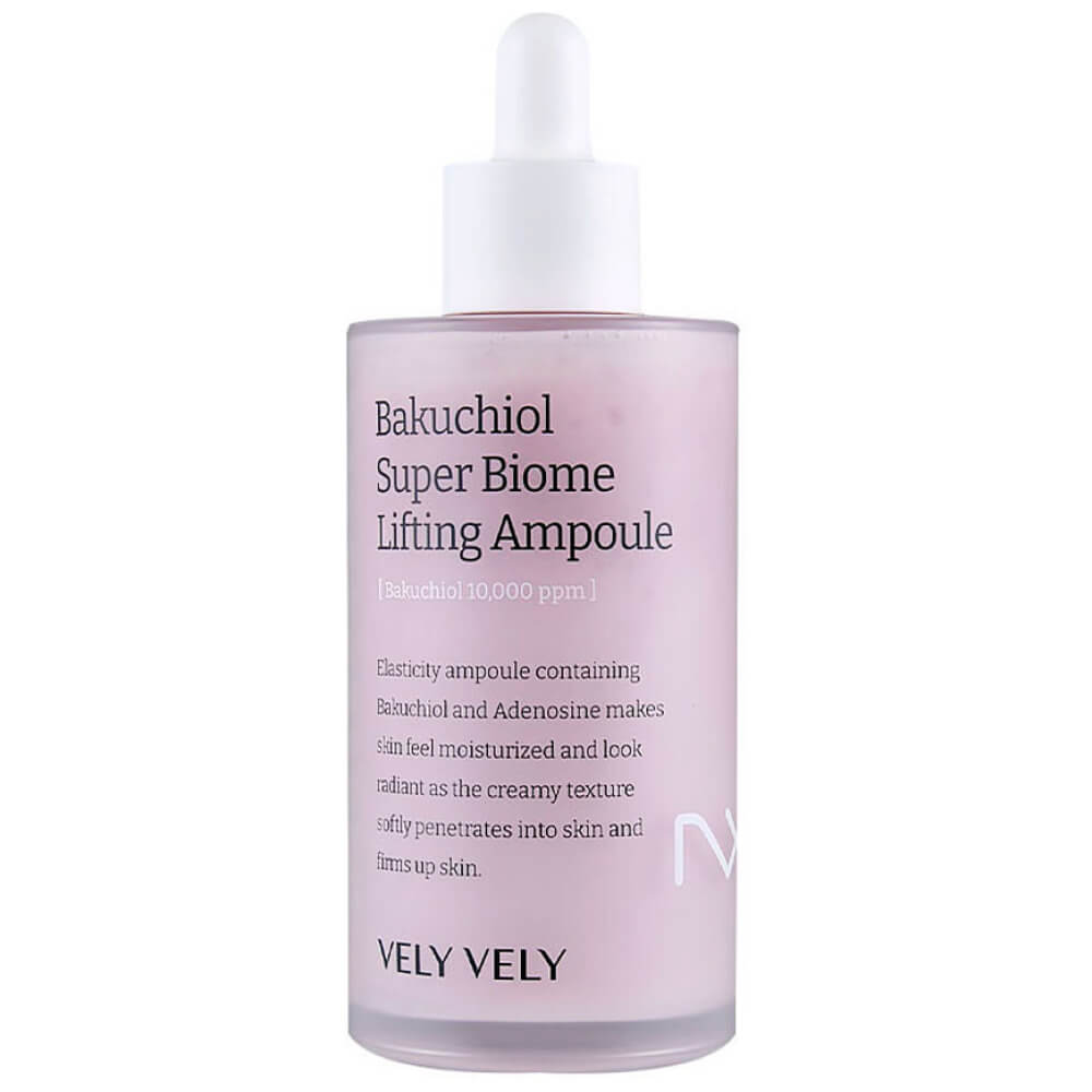 Лифтинг-сыворотка с бакучиолом и пептидами Vely Vely Bakuchiol Super Biome Lifting Ampoule 100ml