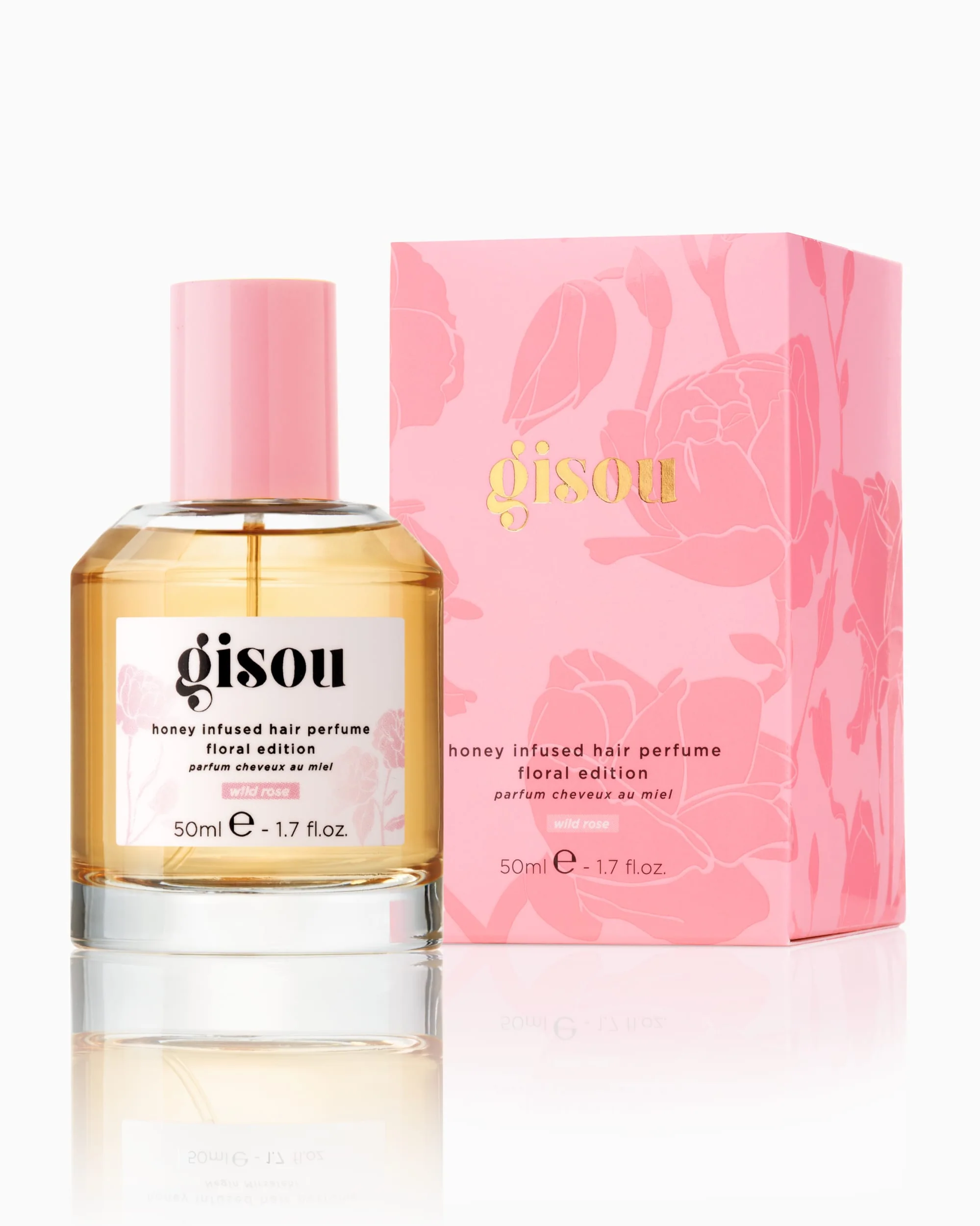 Парфюм-дымка для волос GISOU Honey Infused Hair Perfume аромат Wild Rose 50мл