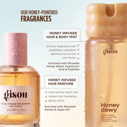 Парфюм-дымка для волос и тела GISOU Honey Infused Hair Body Mist Honey Dewy 100ml