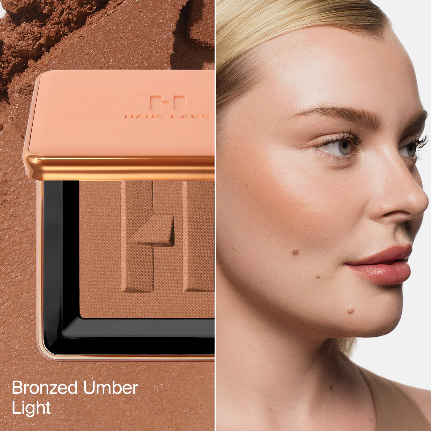 Бронзер без талька Haus Labs Power Sculpt Velvet Bronzer оттенок Bronzed Umber Light