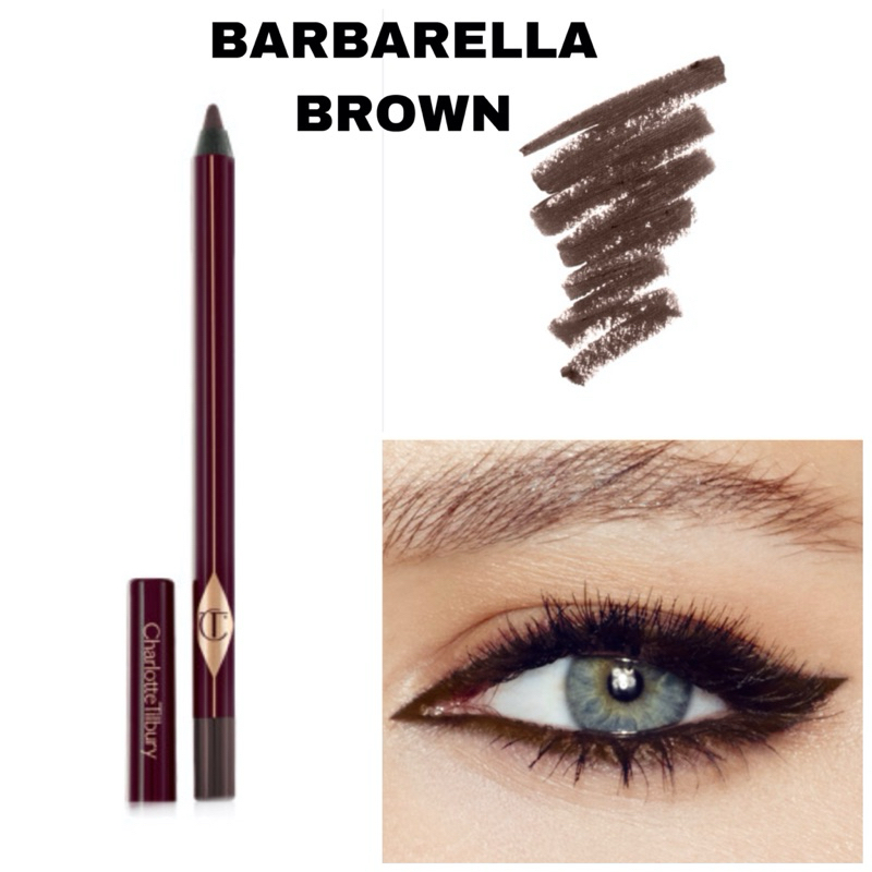 Водостойкий карандаш каял для глаз МИНИ коричневый Charlotte Tilbury Rock 'n' Kohl Barbarella Brown