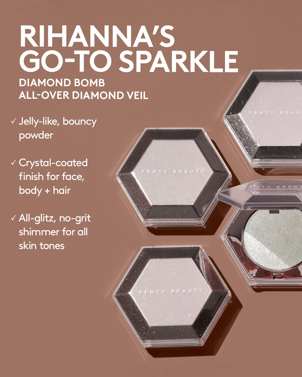 Хайлайтер FENTY BEAUTY  Fenty Beauty Diamond Bomb Pink Ice 04 8гр