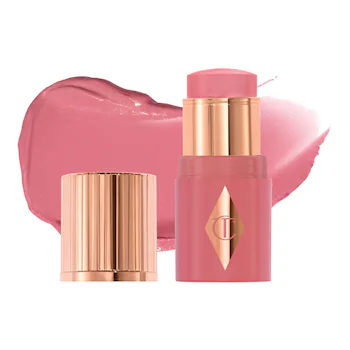 Кремовые румяна мини в стике Charlotte Tilbury Unreal Blush Stick оттенок Rosy Glow