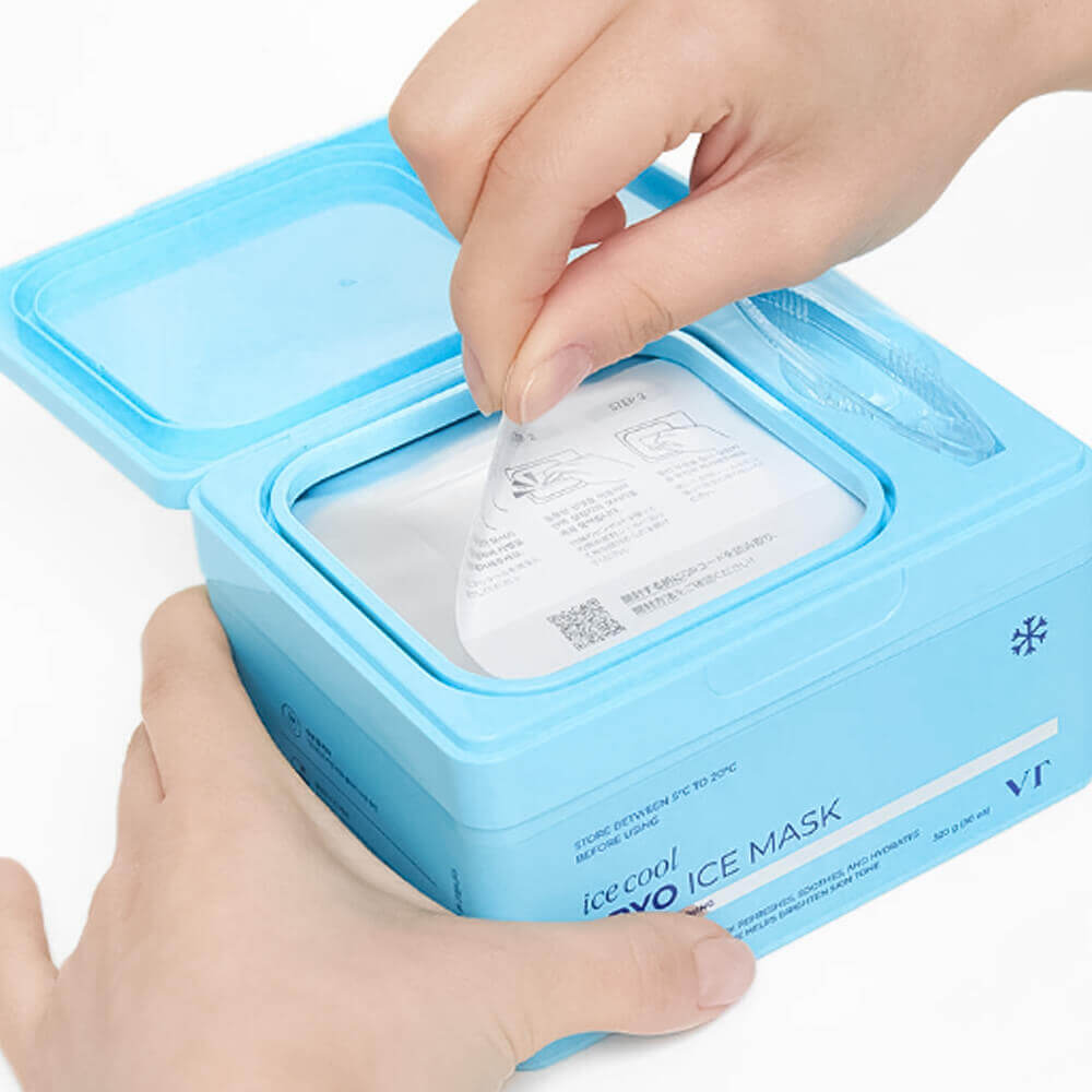 Набор охлаждающих тканевых масок с глутатионом VT Cosmetics Cryo Ice Mask 30шт