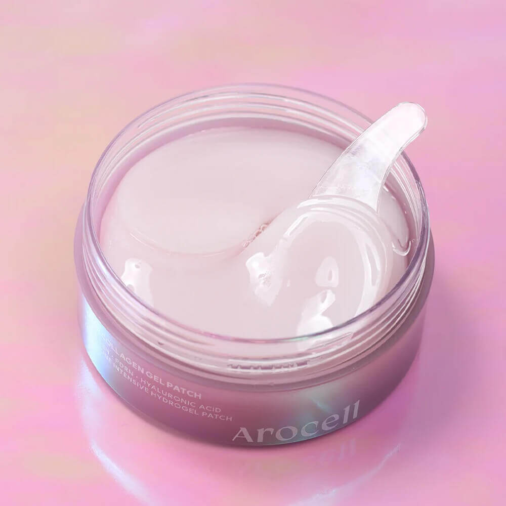 Увлажняющие гидрогелевые патчи для век с ПДРН Arocell Super Collagen Gel Patch 60 шт