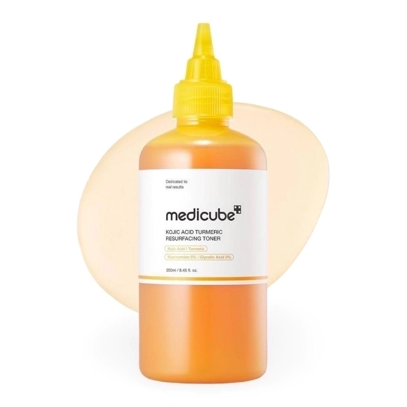 Отшелушивающий тоник с кислотами medicube Kojic Acid Turmeric Resurfacing Toner 250ml