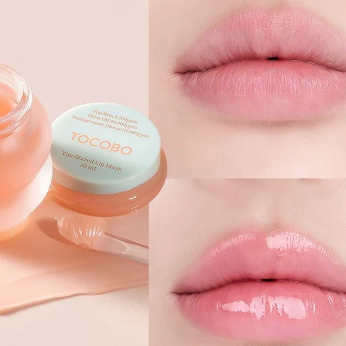 Восстанавливающая глазированная маска для губ Tocobo Vita Glazed Lip Mask