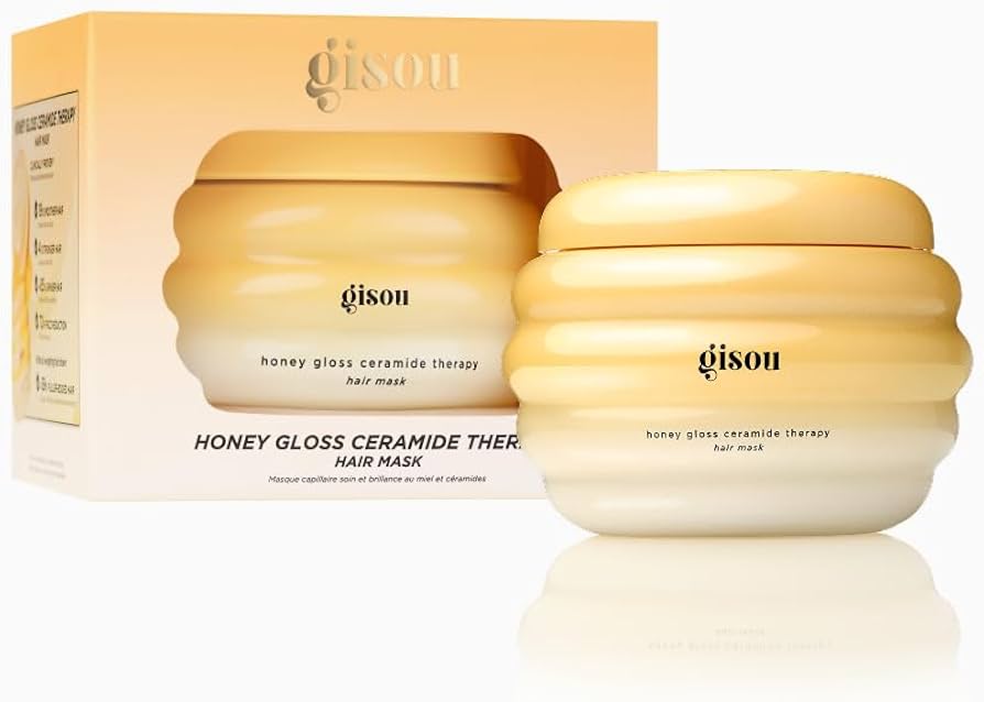 Восстанавливающая маска для волос мини Gisou Honey Gloss Ceramide Therapy Hair Mask 75ml