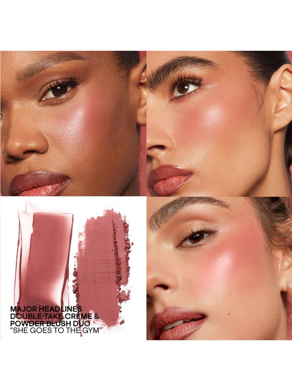 Палетка румян PATRICK TA Major Headlines Double Take Cream and Powder Blush Duo оттенок She Goes To The Gym