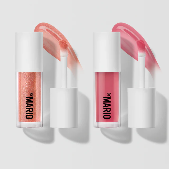 Набор блесков для губ Makeup By Mario Super Shine Lip Gloss Duo оттенки Rose Glaze и Rose Gold