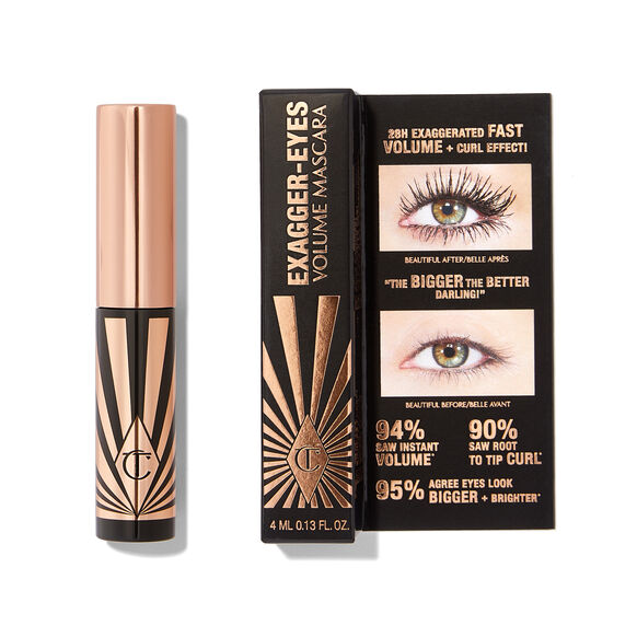 Тушь для ресниц экстремальный объём мини CHARLOTTE TILBURY Exagger-Eyes Volume черный 4ml