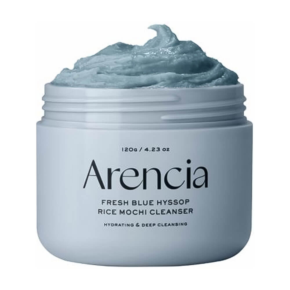 Очищающее средство с глиной и экстрактом иссопа Arencia Fresh Blue Hyssop Rice Mochi Cleanser 120г