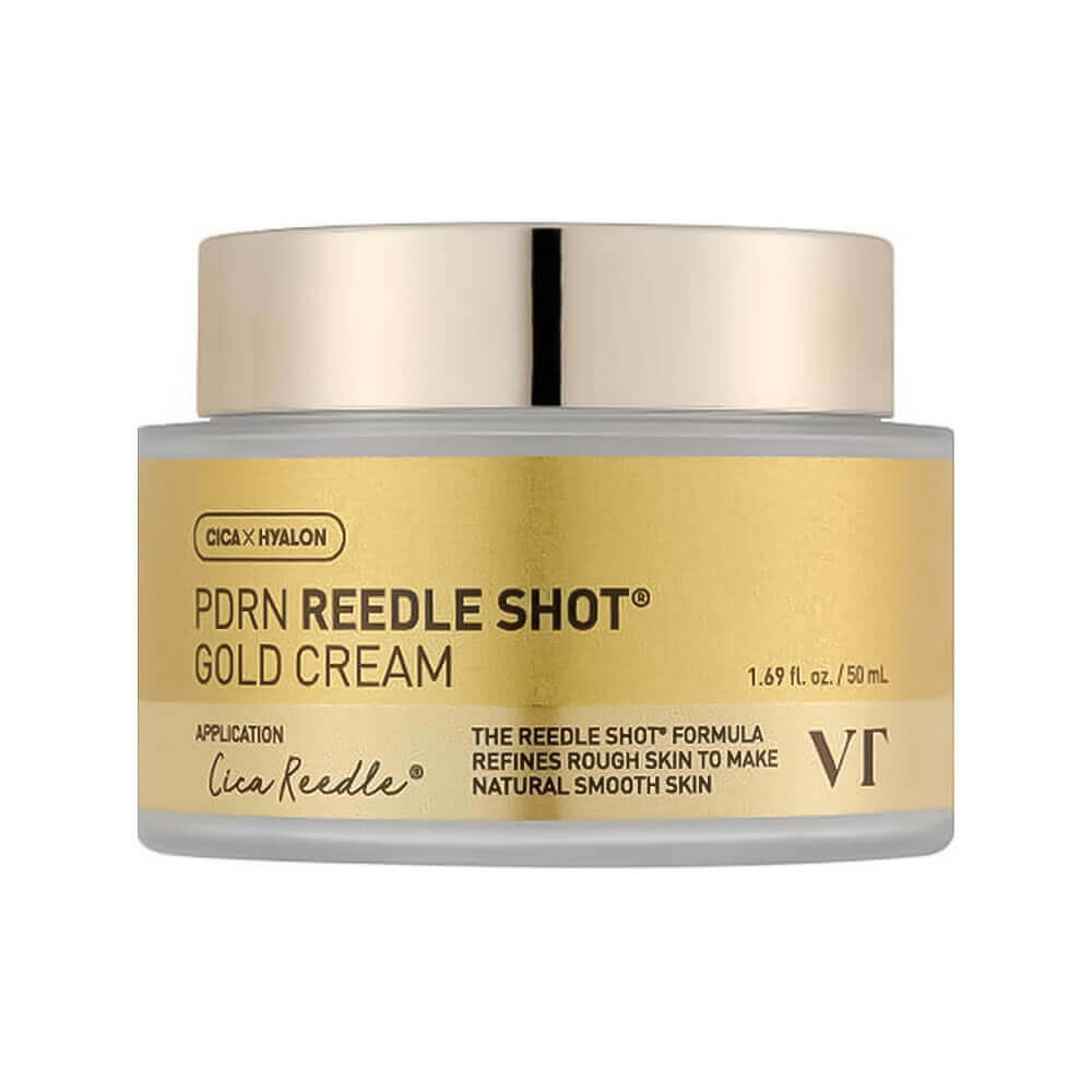 Омолаживающий крем с золотом и ПДРН VT Cosmetics PDRN Reedle Shot Gold Cream 50ml