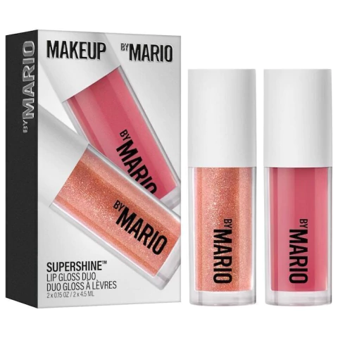 Набор блесков для губ Makeup By Mario Super Shine Lip Gloss Duo оттенки Rose Glaze и Rose Gold
