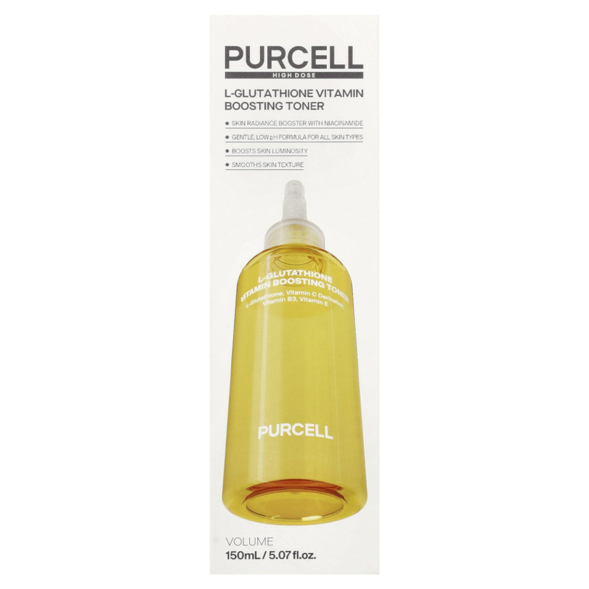 Тонер с глутатионом для сияния и для выравнивания тона Purcell L-Glutathione 150ml Vitamin Boosting Toner 150ml