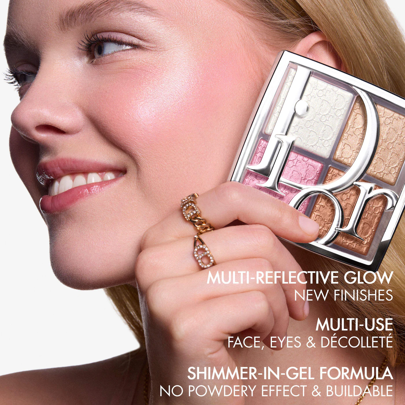Палетка хайлайтеров Dior Backstage Glow Maximizer Face Palette 004 Rose Gold