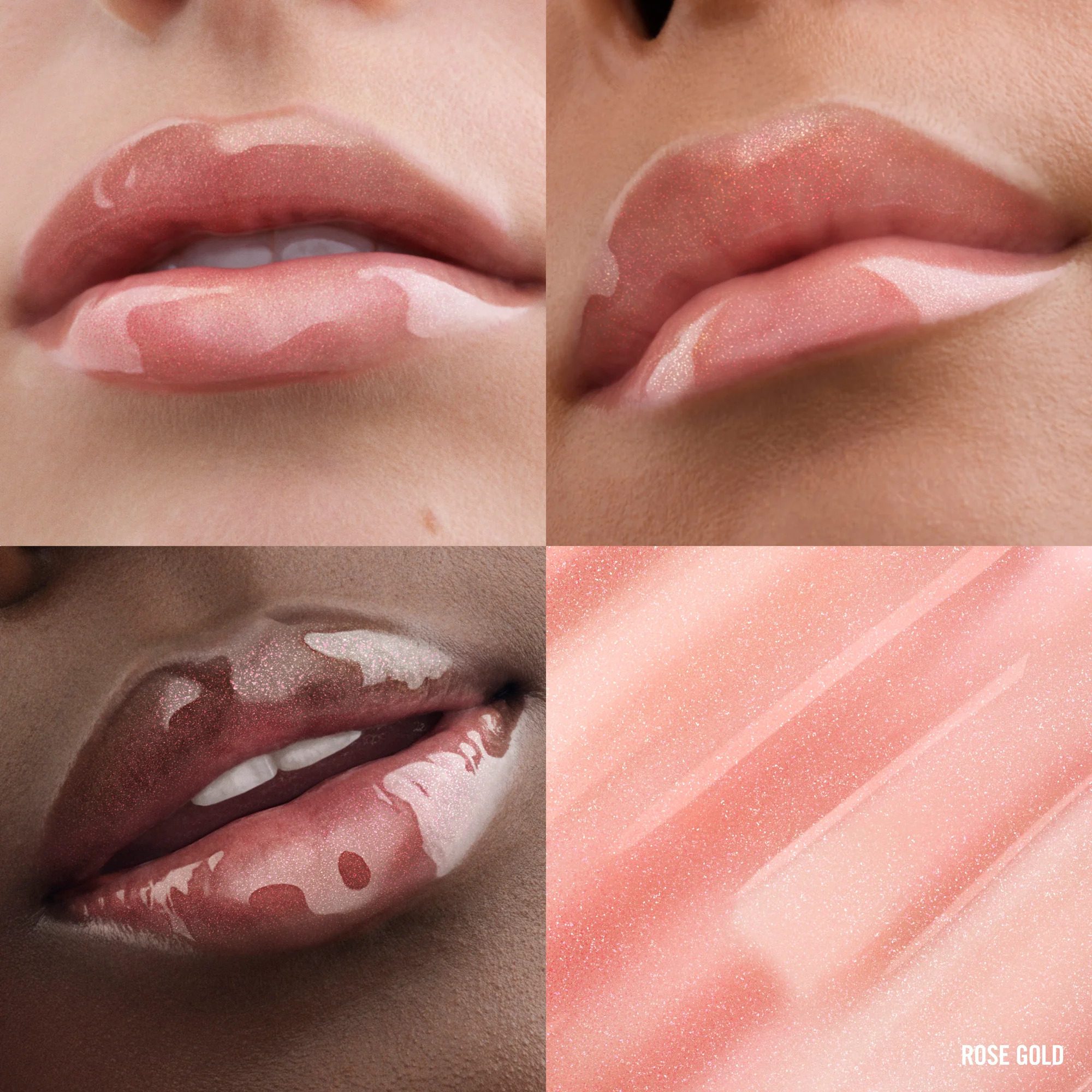 Набор блесков для губ Makeup By Mario Super Shine Lip Gloss Duo оттенки Rose Glaze и Rose Gold