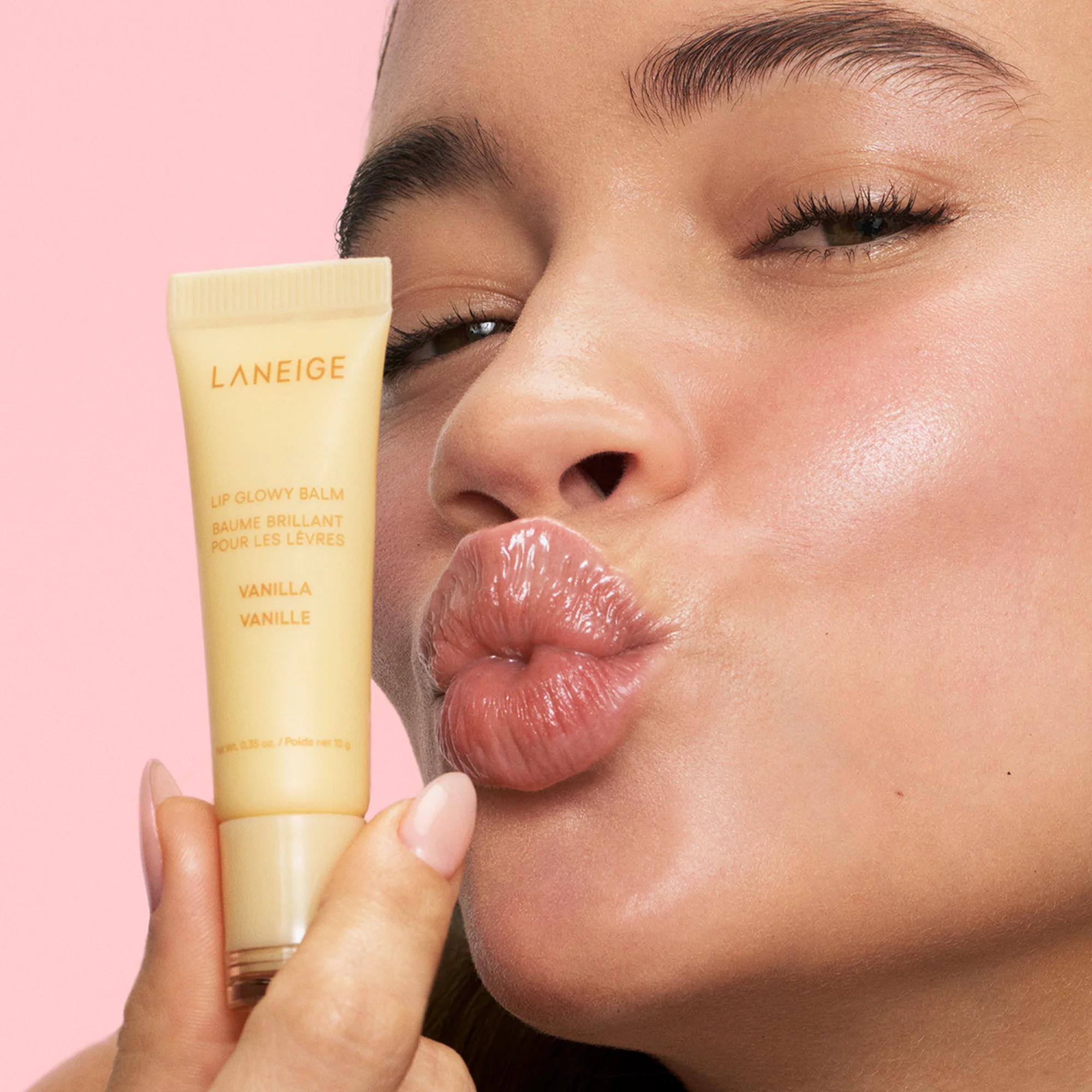 Блеск-бальзам для губ Laneige Lip Glowy Balm Vanilla (Beige)10мл