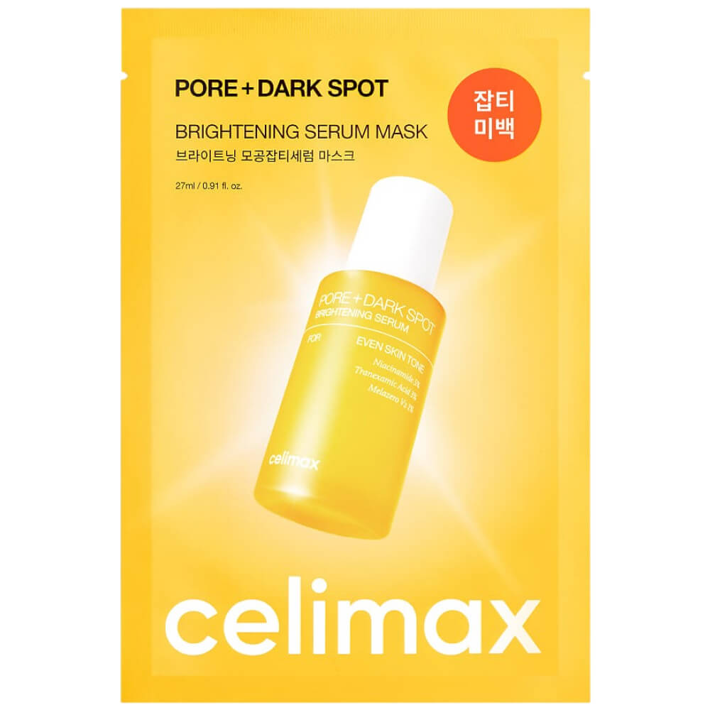Маска для выравнивания тона и рельефа кожи Celimax Pore+Dark Spot Brightening Serum Mask 1шт