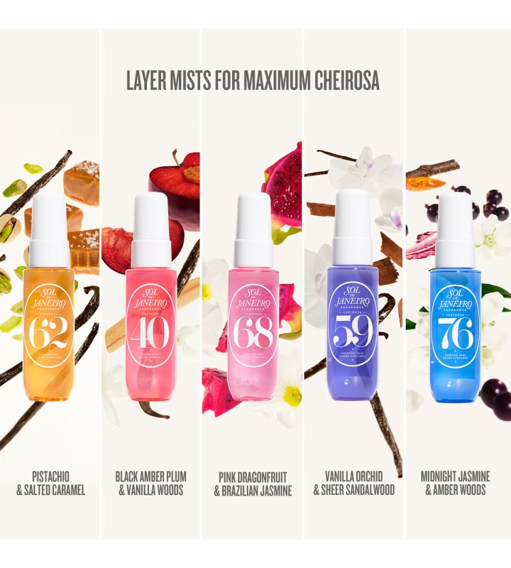 Лимитированный набор мистов Sol de Janeiro Spritz The Season Perfume Mist Discovery Set 5*30ml