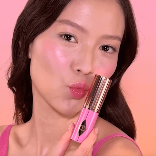 Кремовые румяна в стике Charlotte Tilbury Unreal Blush Stick оттенок Pretty Glow