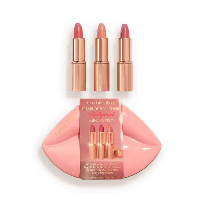 Подарочный набор для губ Charlotte Tilbury Hollywood Iconic Mini Lip Trio