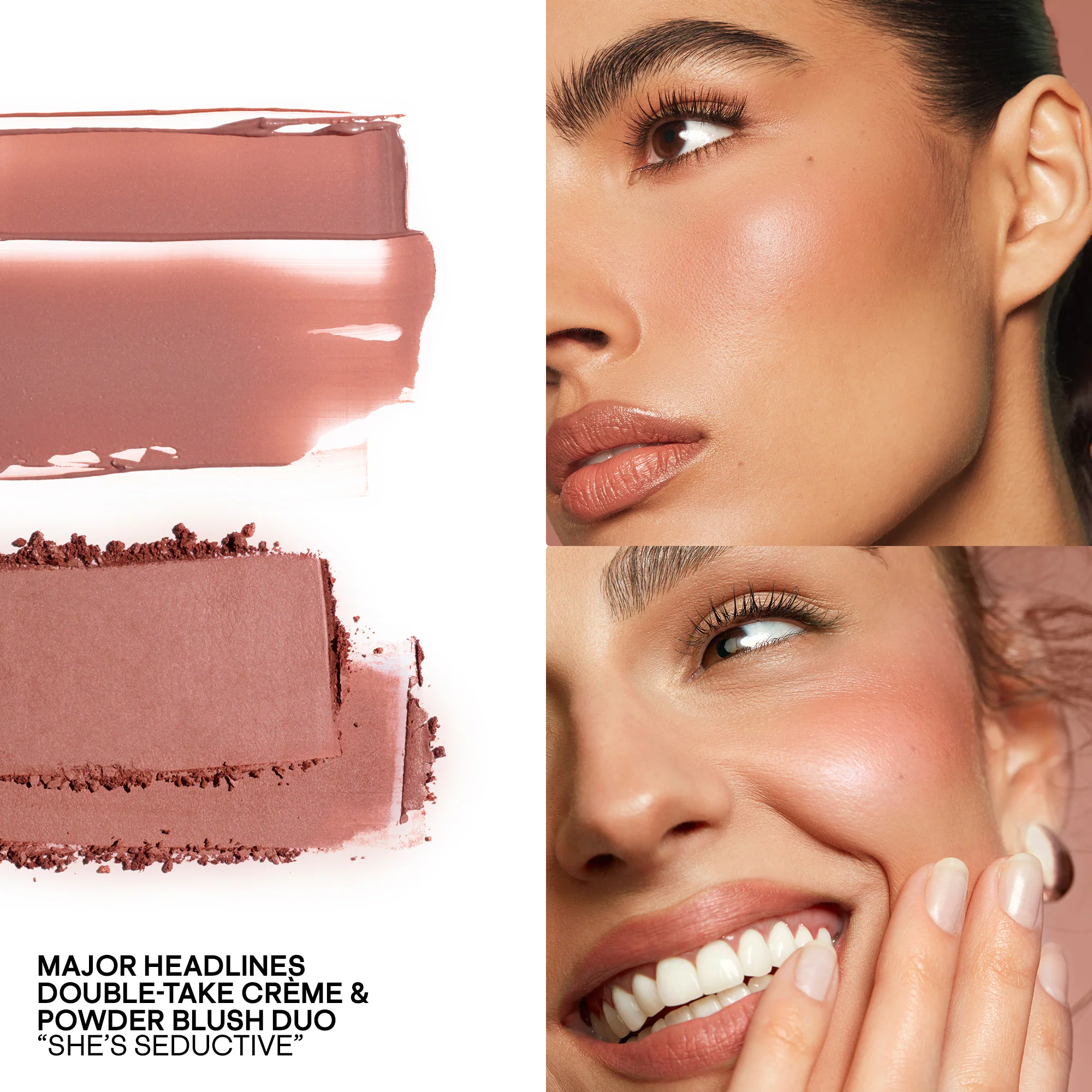Палетка румян PATRICK TA Major Headlines Double Take Cream and Powder Blush Duo оттенок Shes seductive