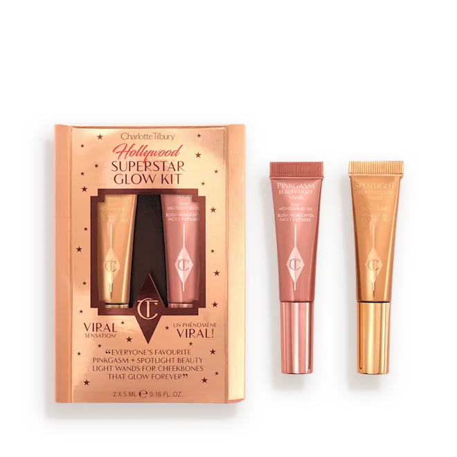 Набор румяна и хайлайтер Charlotte Tilbury HOLLYWOOD SUPERSTAR GLOW KIT