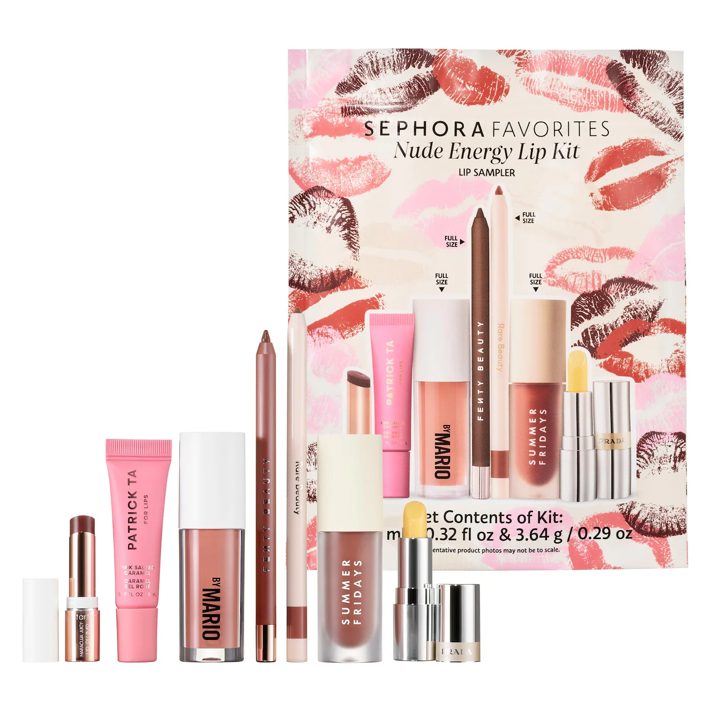 Лимитированный набор Sephora Favorites Nude Energy Lip Kit Makeup Set