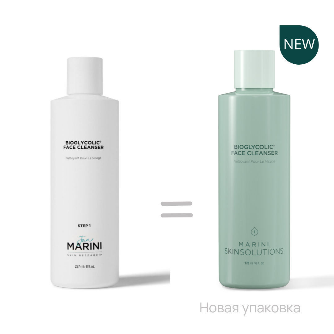 Очищающая эмульсия на основе 8,4% гликолевой кислоты JAN MARINI Bioglycolic Face Cleanser 178ml