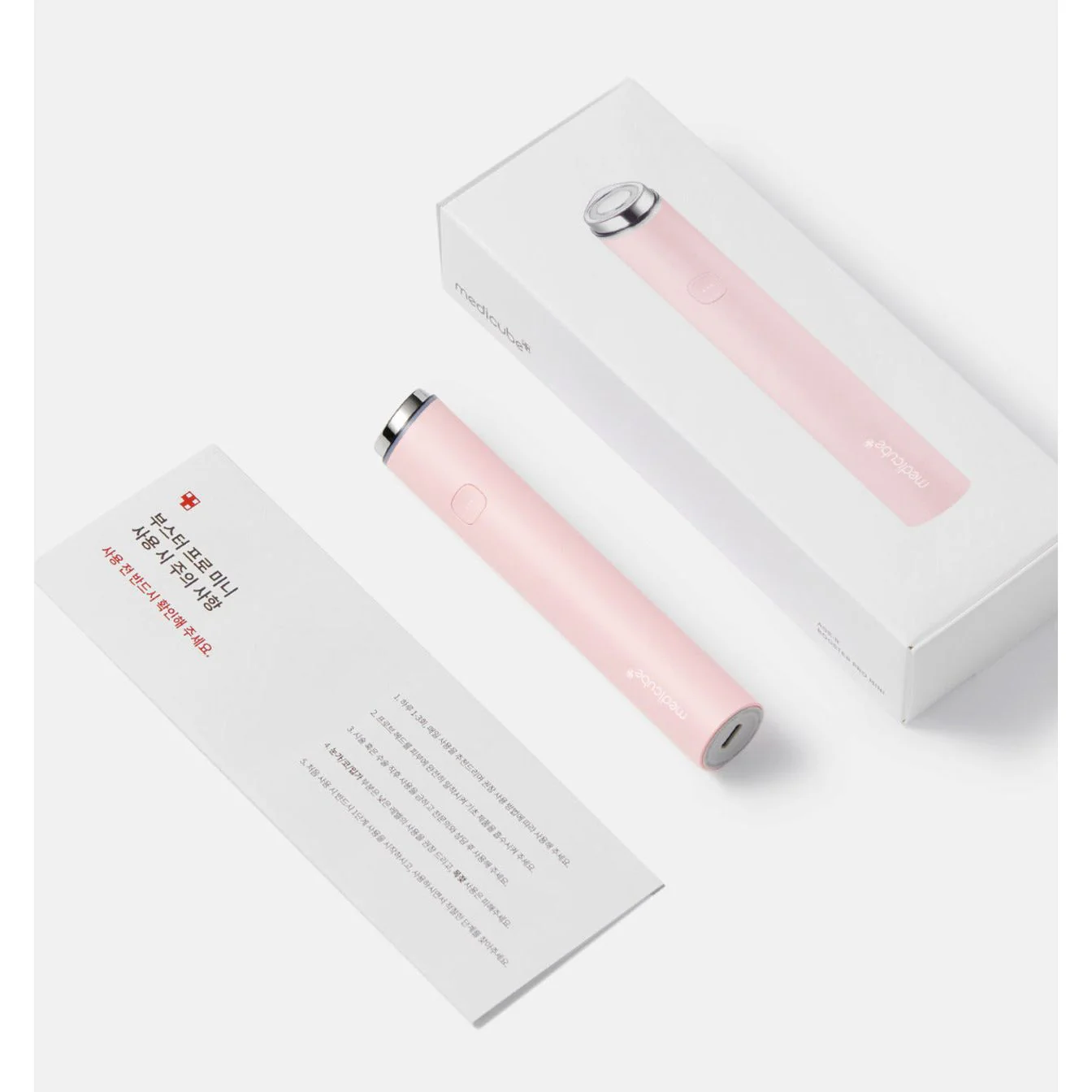 Массажер для ухода за кожей МИНИ 6-в-1 Medicube AGE-R Booster Pro Mini Pink розовый